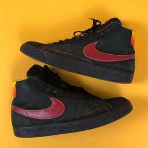 NIKE Nyx Blazer High Premium - Sz 9.5 Blk Red Orng